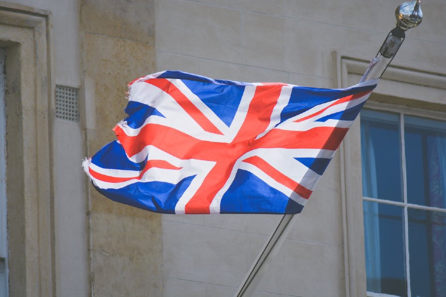 UK flag on a building